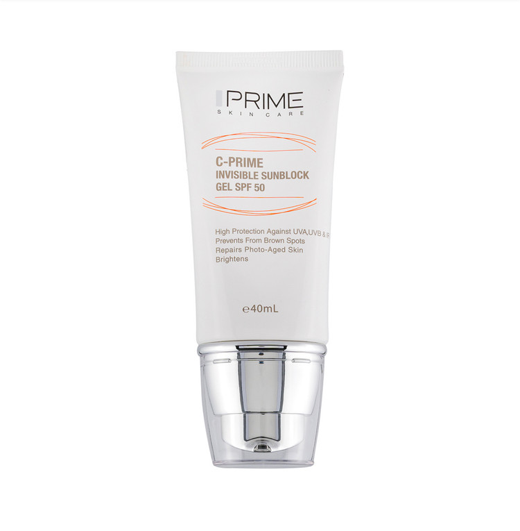 ژل ضد آفتاب پرایم بی رنگ SPF50 حاوی ویتامین سی حجم 40 میل