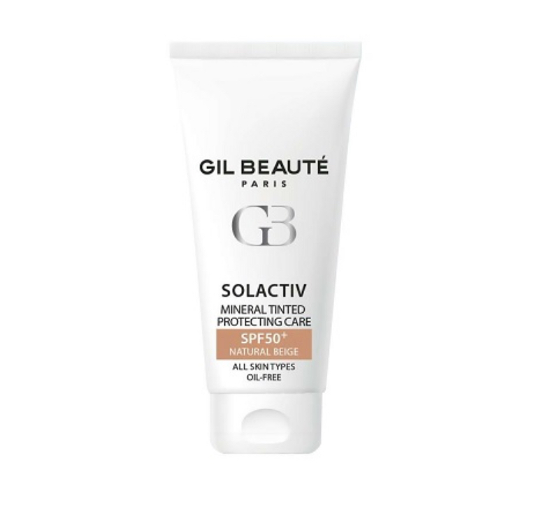 کرم ضد آفتاب رنگی ژیل بوته مدل Solactiv با SPF50 مناسب پوست چرب حجم 40 میلی لیتر