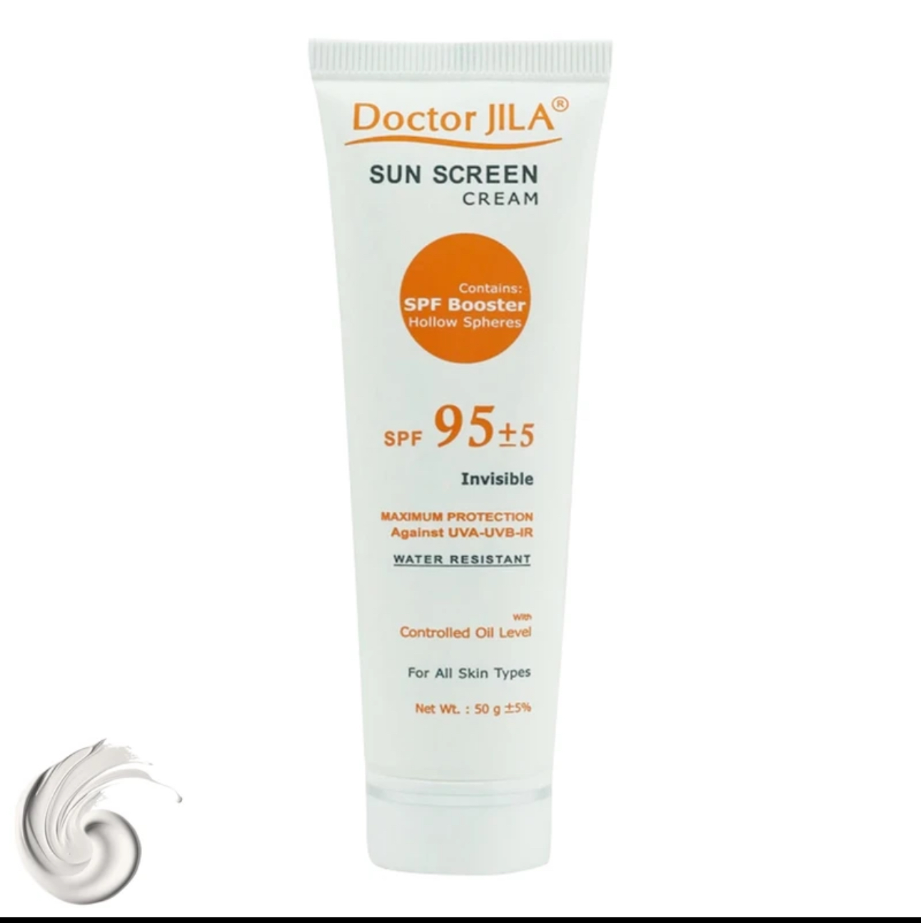 کرم ضدآفتاب دکتر ژیلا مدل Invisible با SPF95، حجم 50میلی‌لیتر
