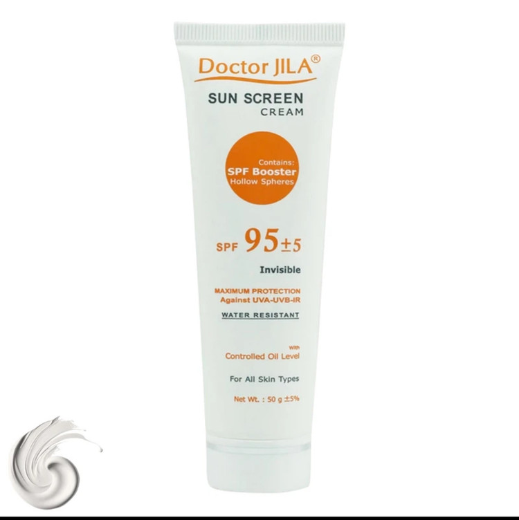 کرم ضدآفتاب دکتر ژیلا مدل Invisible با SPF95، حجم 50میلیلیتر