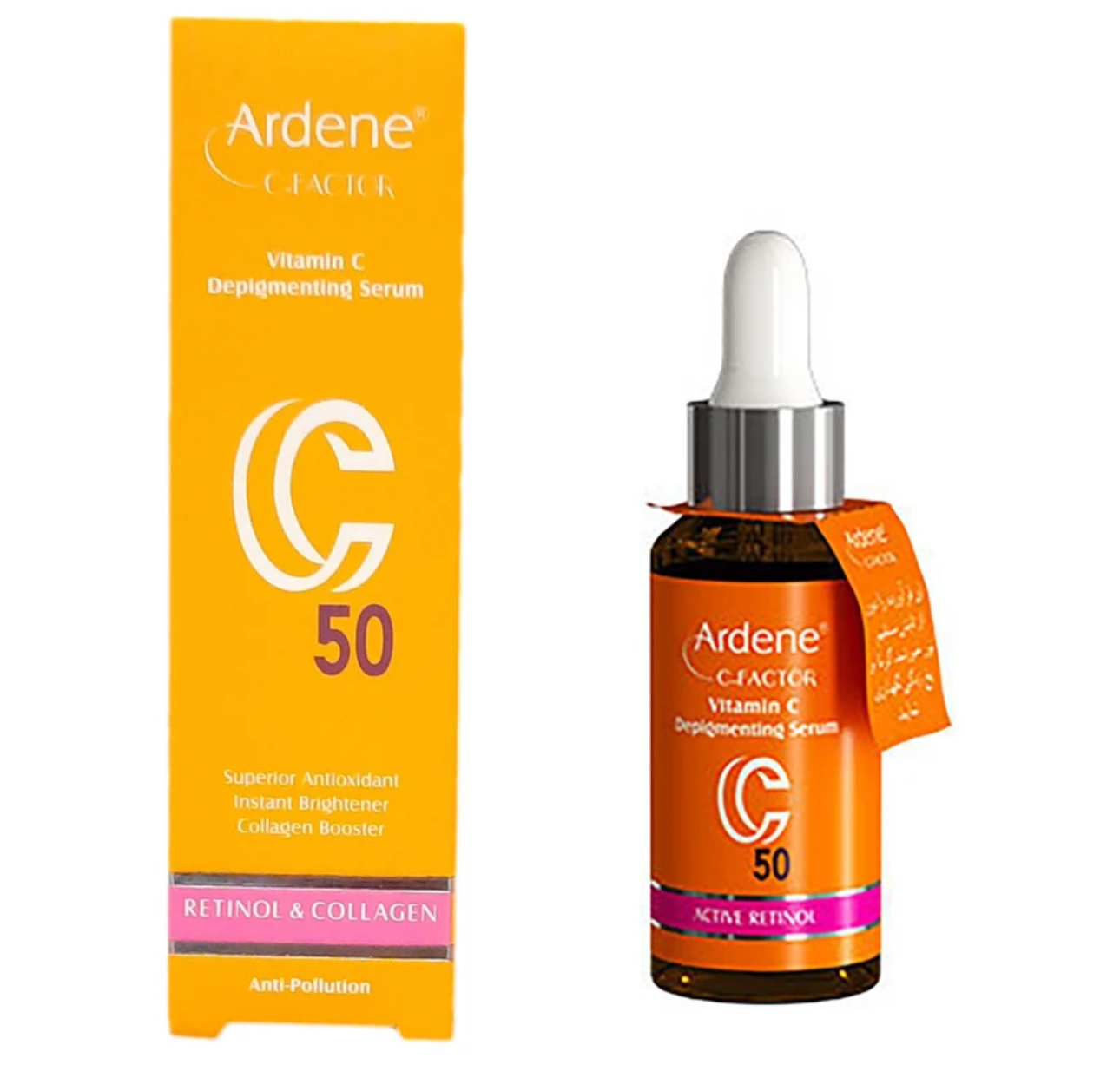 سرم پوست آردن سی فکتور مدل ویتامین C50 حجم 30 میلی لیتر