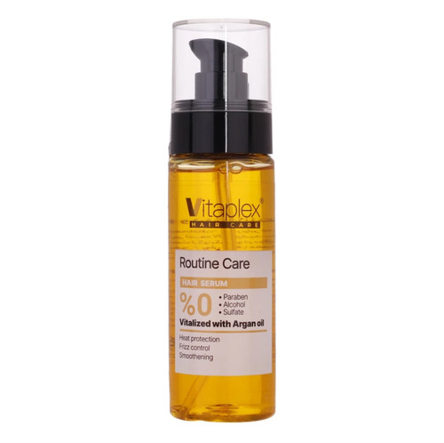 سرم نرم کننده و درخشان کننده موی ویتاپلکس مدل Routine Care با روغن نارگیل مناسب موهای خشک و معمولی حجم 90 میلیلیتر، فاقد پارابن و محافظت کننده در برابر حرارت سشوار و اشعه UV